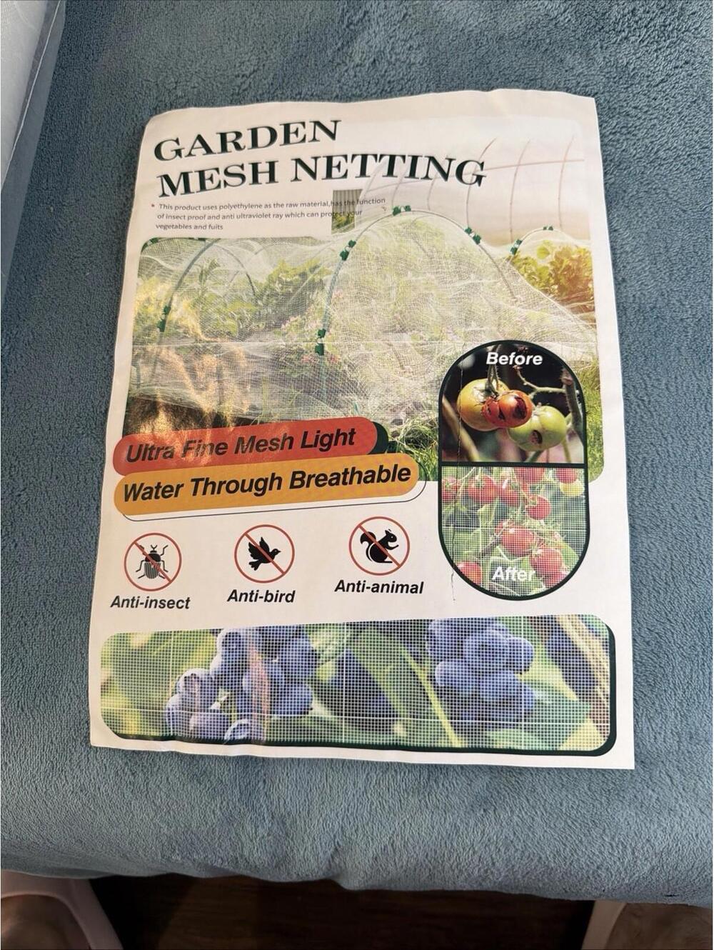 Garden Mesh Netting Ultra Fine Plant Prot Net Anti Insect Bird Animal Mesh Only